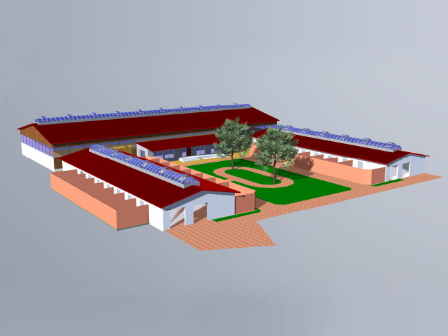 Entwurfsplanung - Reiterhof 3D-Modell