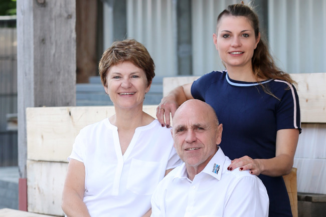 Sandra, Karin und Georg Dausch